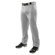 Champro Sports Men's Triple Crown Open Bottom Baseball Pants Grey S