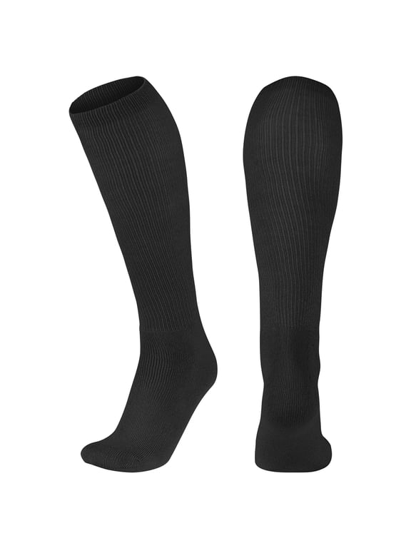 Sports Multi-Sport Athletic Socks, 1 Pair, Large, Black