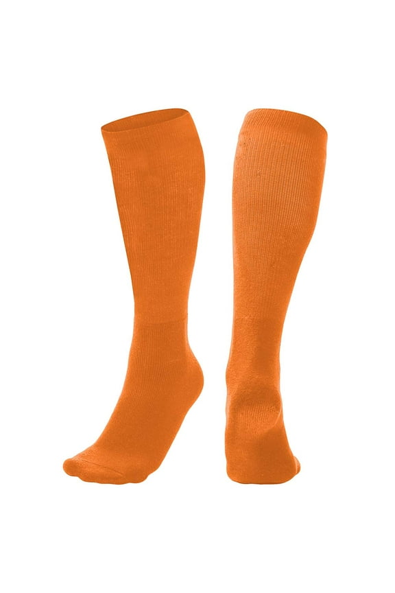 Sports Multi-Sport Athletic Socks, 1 Pair, Medium, Orange