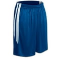 thumbnail image 1 of Champro Sports Muscle Basketball Shorts, Men's Medium, Royal with White Stripes, 1 of 2