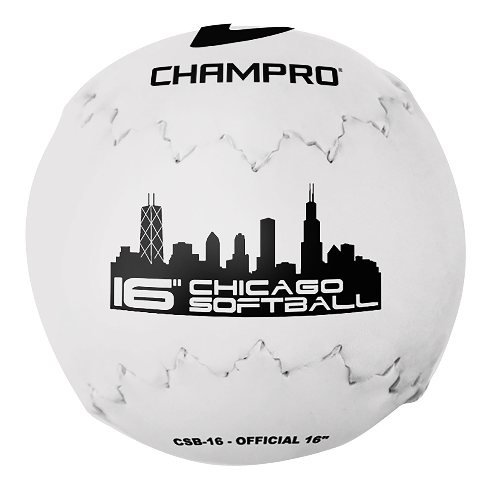 Champro Sports Official 16'' Chicago Softball with Softening Core