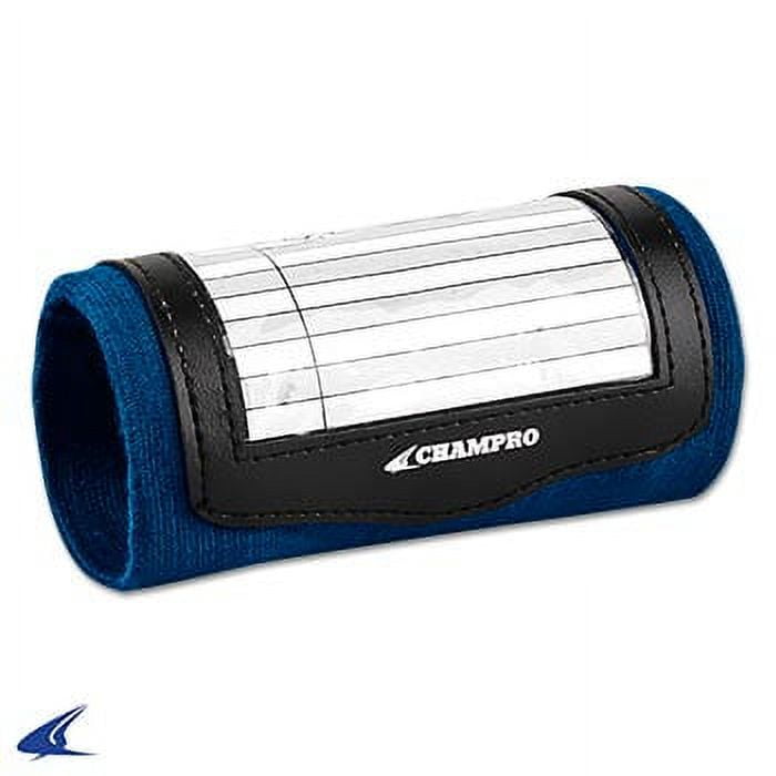 Champro Sports Single Wristband Playbook Navy, Youth