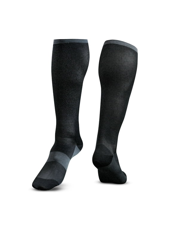Sports Skate Hockey Base Layer Socks, 1 Pair, Large, Black