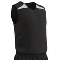 thumbnail image 1 of Champro Sports Slam Dunk Reversible Basketball Jersey, Adult Small, Black and White, 1 of 2