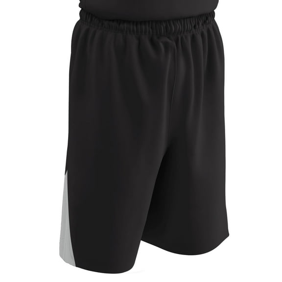 Champro Sports Slam Dunk Reversible Basketball Shorts, Adult 2X-Large, Black and White