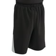 thumbnail image 1 of Champro Sports Slam Dunk Reversible Basketball Shorts, Adult Large, Black and White, 1 of 2