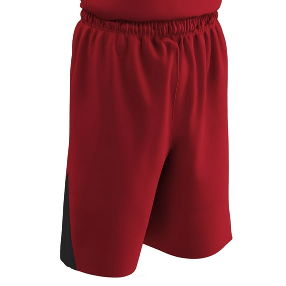 Champro Sports Slam Dunk Reversible Basketball Shorts, Adult X-Large, Scarlet and Black