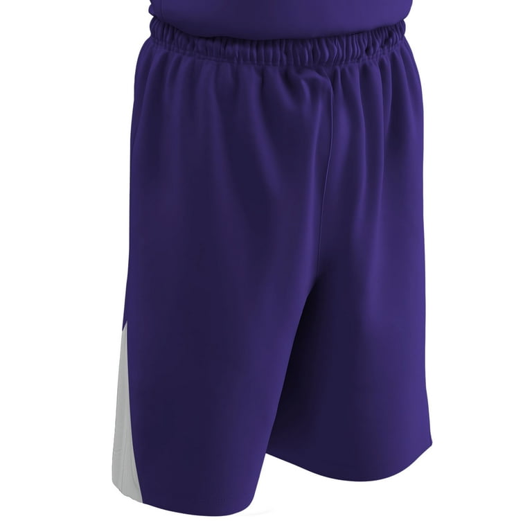 Champro Sports Slam Dunk Reversible Basketball Shorts, Youth Large