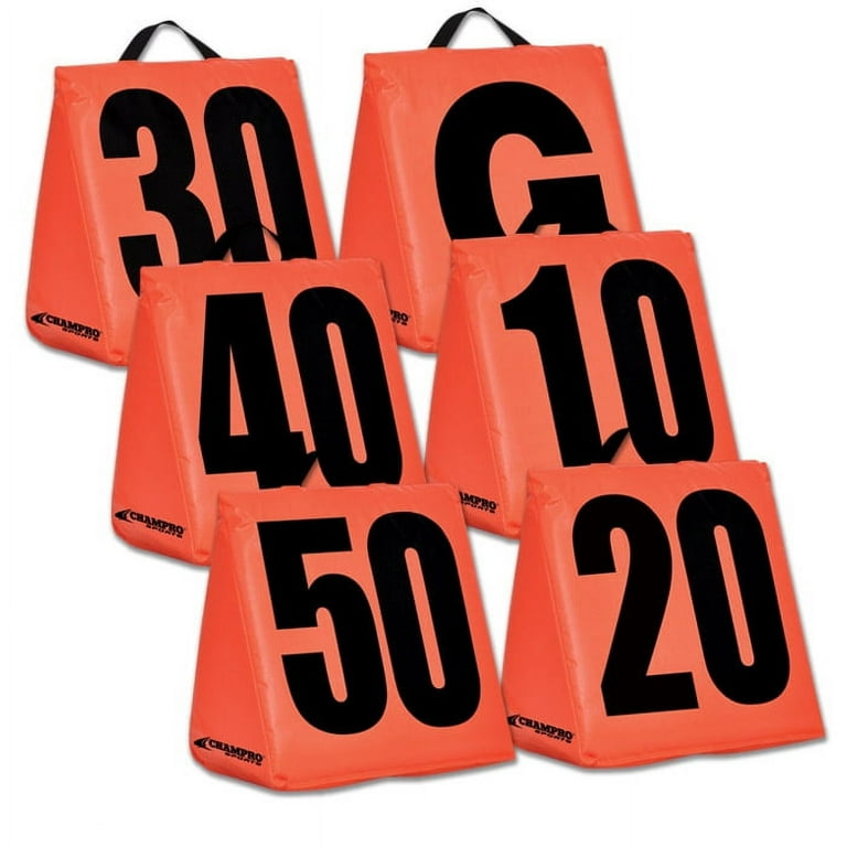 Champro Sports Solid Weighted Football Yard Markers