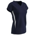 thumbnail image 1 of Champro Sports Spike Volleyball Jersey, Women's 2X-Large, Navy, White Side Inserts, 1 of 2