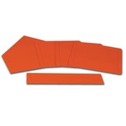 Champro Sports Throw Down Rubber Bases, Set of 5, Orange, Retail Box