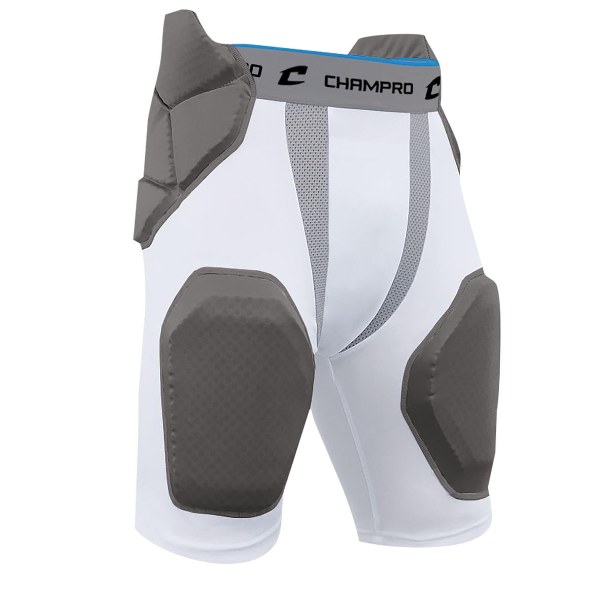 Champro Sports Tri-Flex 5-Pad Integrated Football Girdle, Compression Fit 