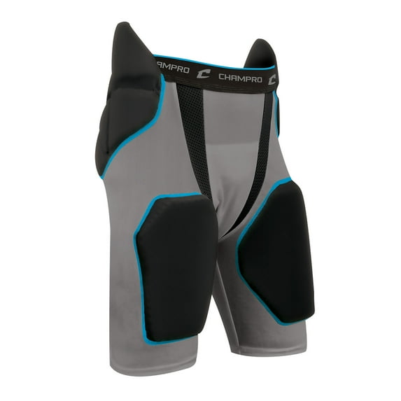 Champro Sports Tri-Flex 5-Pad Integrated Football Girdle, Compression Fit