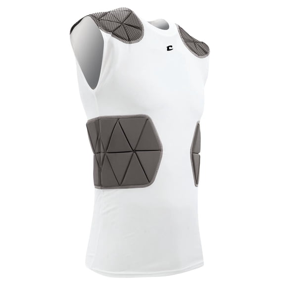 Champro Sports Tri-Flex Padded Sleeveless Football Compression Shirt with Integrated Cushion System