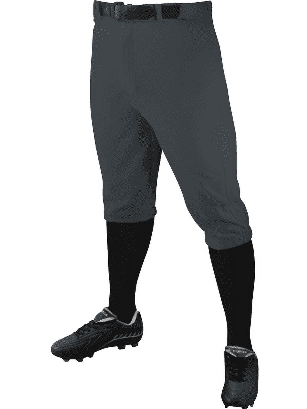 Youth Double Play Polyester Elastic Waist With Belt Loops Baseball Pant