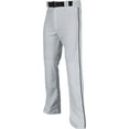 thumbnail image 1 of Champro Sports Triple Crown Open-Bottom Baseball Pants with Braid, Adult Small, Grey with Black Braid, 1 of 8