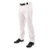 thumbnail image 1 of Champro Sports Triple Crown Open Bottom Baseball Pants with Pinstripes, Youth Medium, White with Scarlet Pinstripes, 1 of 4