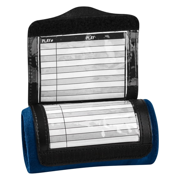 Champro Sports Triple Playbook Wristband, Youth, Navy