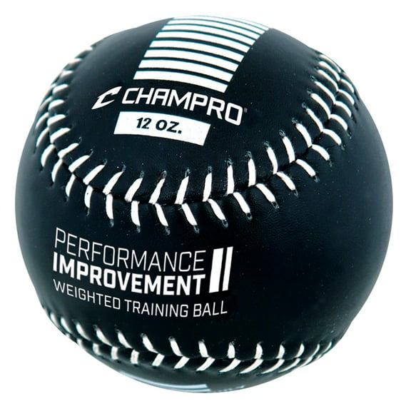 Champro Sports Weighted Training Softball 12 Oz. Single Ball, Black