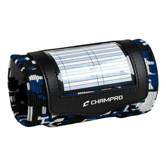 Champro Sports Wristband Single Page Playbook, Youth, Camo Navy