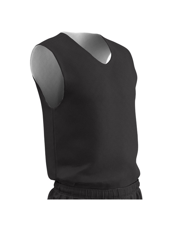 Sports Zone Reversible Basketball Jersey, Adult Medium, Black and White
