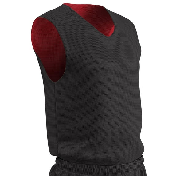 Champro Sports Zone Reversible Basketball Jersey, Adult Small, Black and Scarlet