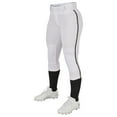 thumbnail image 1 of TOURNAMENT w/Pipe Softball Pant - WHITE,BLACKPIPE - M, 1 of 2