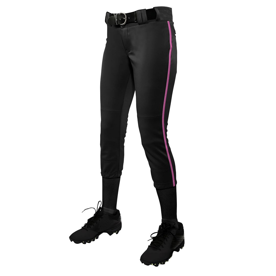 Champro Tournament Pantaloni Softball Vita Bassa Con Treccia | Uomo | Tessuto TEK-KNIT Antistrappo