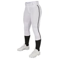 thumbnail image 1 of TOURNAMENT w/Pipe Softball Pant - WHITE,BLACKPIPE - M, 1 of 8