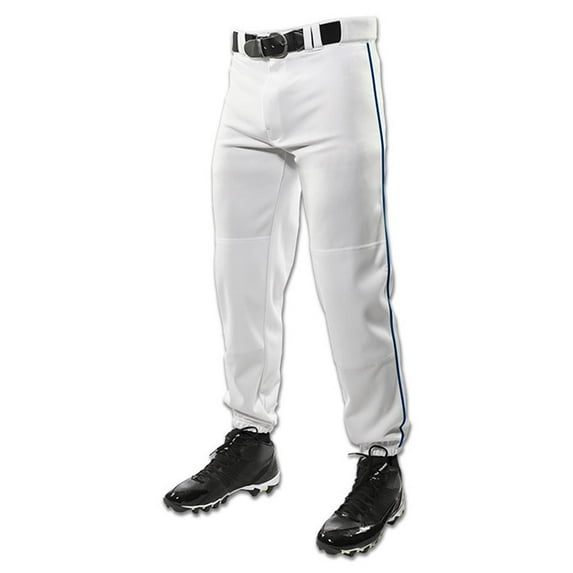 Champro Triple Crown Classic Baseball Pant w/ Braid White w/ Navy Pipe
