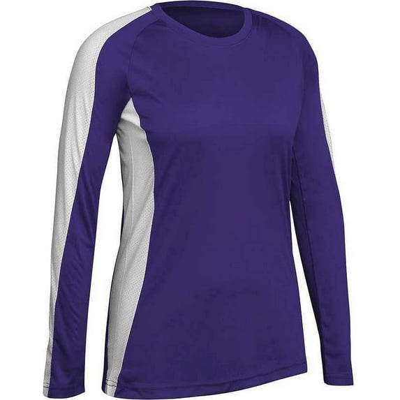 Champro Triumphant Long Sleeve Volleyball Jersey Girls' Purple