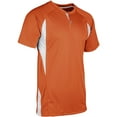 thumbnail image 1 of Champro Wild Card 2-Button Baseball Jersey Orange White Highlights, 1 of 2