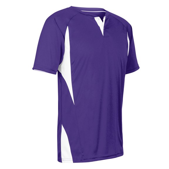 Wild Card Baseball Jersey - PURPLE BODY, WHITE BODY - XL