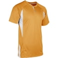thumbnail image 1 of Champro Wild Card Adult 2-Button Jersey (S, Gold/White), 1 of 1
