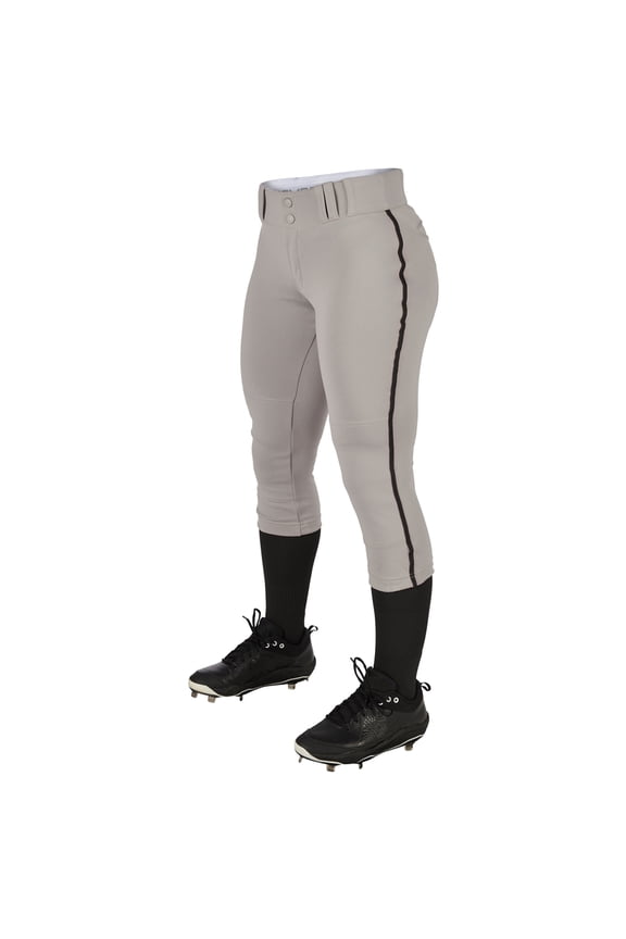 TOURNAMENT w/Pipe Softball Pant - GREY,BLACKPIPE - M