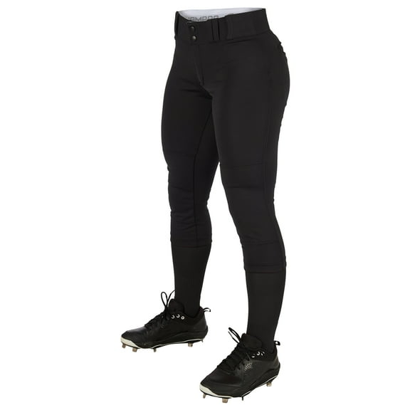 TOURNAMENT w/Pipe Softball Pant - BLACK,WHITEPIPE - M