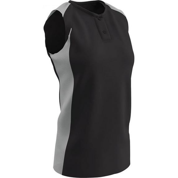 Champro Womens Diamond Active Jersey Black White Large