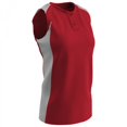 thumbnail image 1 of Champro Womens Diamond Active Jersey Scarlet White 2XL, 1 of 2
