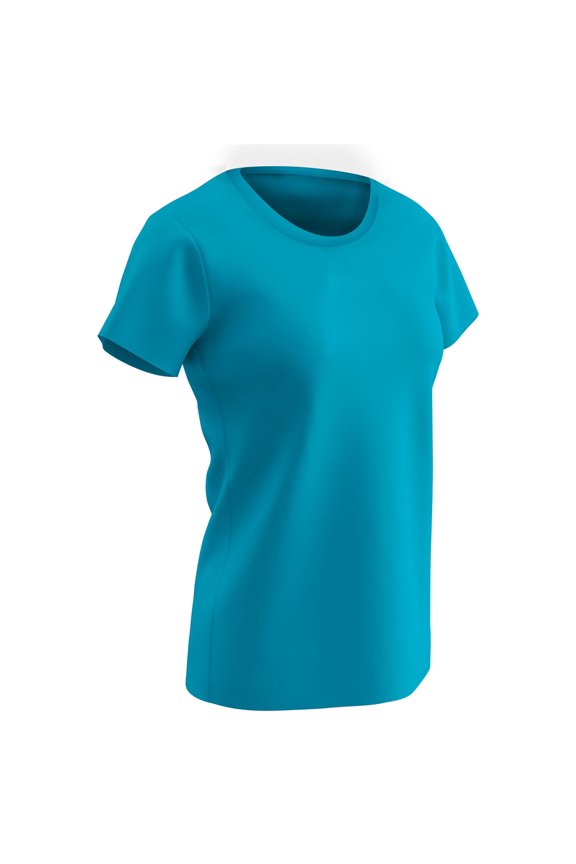 Womens VISION T-Shirt (Neon Blue, L)