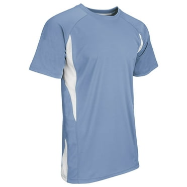 Champro Youth Dri-Gear Top Spin Baseball Jersey Light Blue/White S