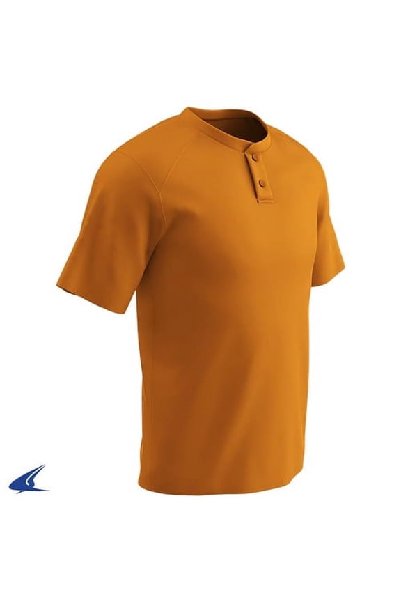 Youth Dri-Gear Turn Two 2-Button Baseball Jersey Light Orange Xl