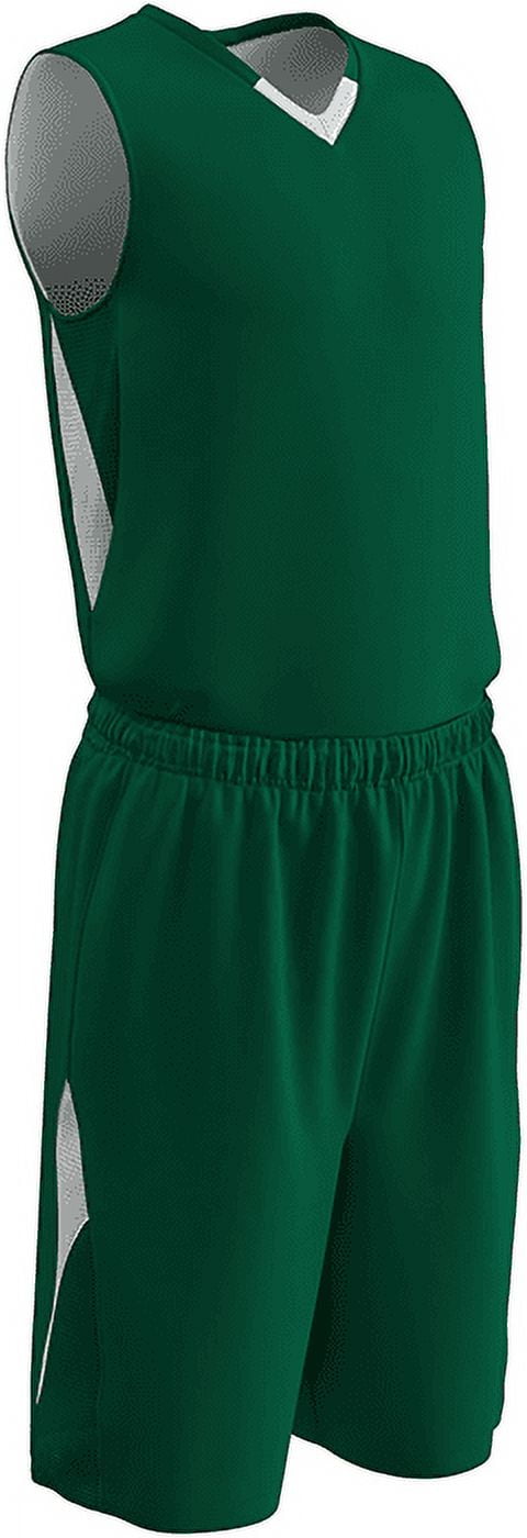CHAMPRO Reversible Basketball Shorts For Youth - Moisture Wicking 7-Inch Inseam