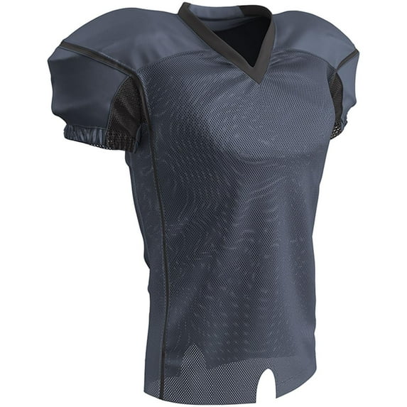 Champro Yth. Marker Stretch Polyester Dazzle Football Jersey Graphite | Black Medium