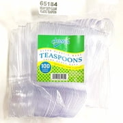 Champs Plastic Clear Tea Spoon Heavy Duty - Case - 10 Units