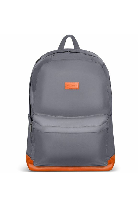 Vintage Carrying Case (Backpack) for 11" to 15.6" Water Bottle, Notebook, Tablet, Glasses, Earphone, Travel, Gray