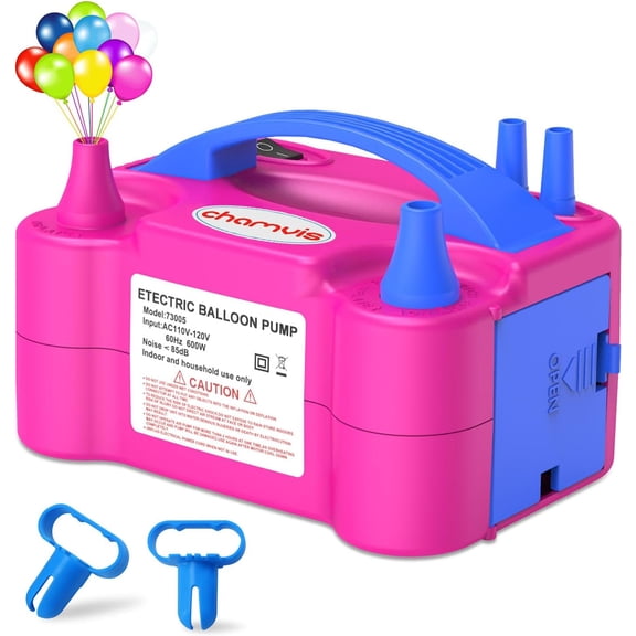 Chamvis Balloon Pump Electric, 110V 600W Balloon Pump Inflate, Air Pump for Balloons: Balloon Blower Machine for Fast and Easy Filling Balloons