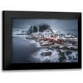 thumbnail image 1 of Chan, Andy 24x17 Black Modern Framed Museum Art Print Titled - Winter Lofoten Islands, 1 of 5
