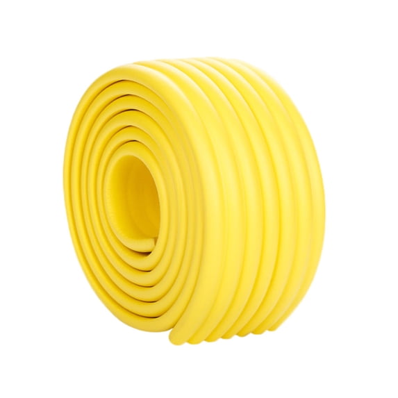 Chanana 2m Baby Proofing Corner Guard - Anti-Collision Edge Protector with Adhesive Tape for Sharp Furniture (Yellow, 8mm Thick)