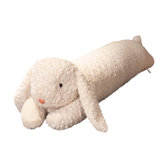 Chanana 35.4 Inch Easter Chubbier Large Bunny Stuffed Animal,Soft Weighted Rabbit Plush Stuffed Bunnys Body Pillow for Kids and Adults - Perfect Easter Rabbits Gifts for Cuddling, White