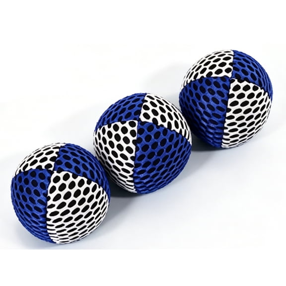 Chanana 3PCS Soft Mesh Sandbag Ball, Juggling Balls for Beginners and Professionals, Durable Juggle Ball Kit, Footbag Sack, Hacky Ball, 2 Layers of Net, for Indoor Outdoor Games, Holiday Party